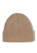 100% Wool Confetti Beanie - Camel