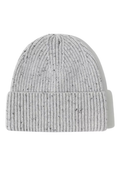 100% Wool Confetti Beanie - Light Grey
