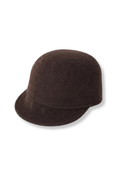 100% Wool Dome Cap - Chocolate