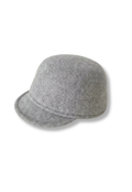 100% Wool Dome Cap - Grey