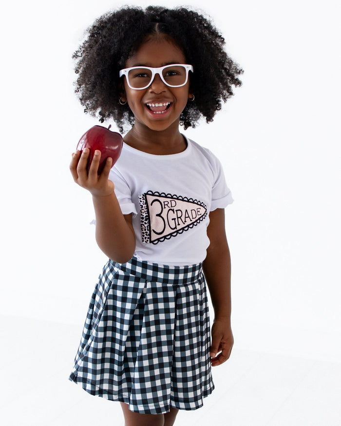 PREORDER**2 - Piece Pennant Skort Set - Leopard - Sugar Bee Clothing