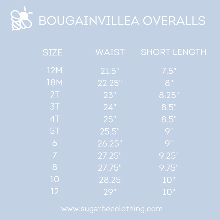 Bougainvillea Heart Overall Set - Sugar Bee Clothing