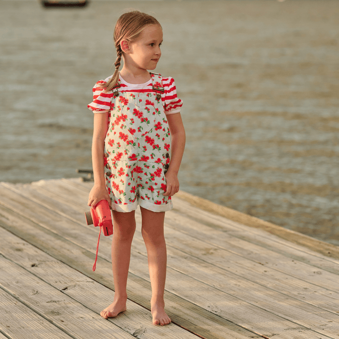 Bougainvillea Heart Overall Set - Sugar Bee Clothing