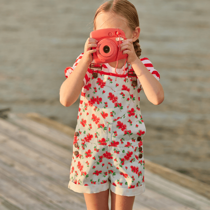 Bougainvillea Heart Overall Set - Sugar Bee Clothing