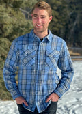 312 Men's Sky Blue Flannel Shirt