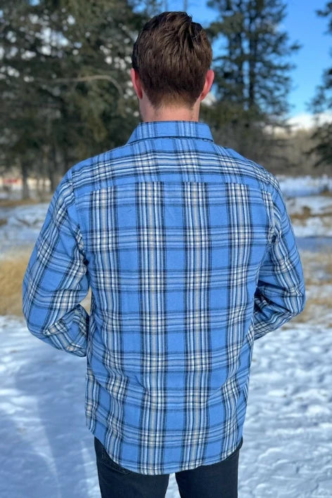 312 Men's Sky Blue Flannel Shirt