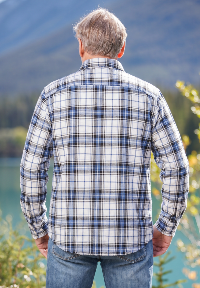 312 Men's White Sky Flannel Shirt