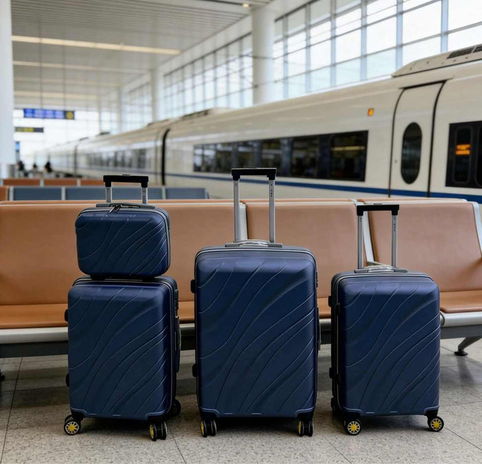 4-Piece ABS Luggage Set Hard Shell Travel Suitcase