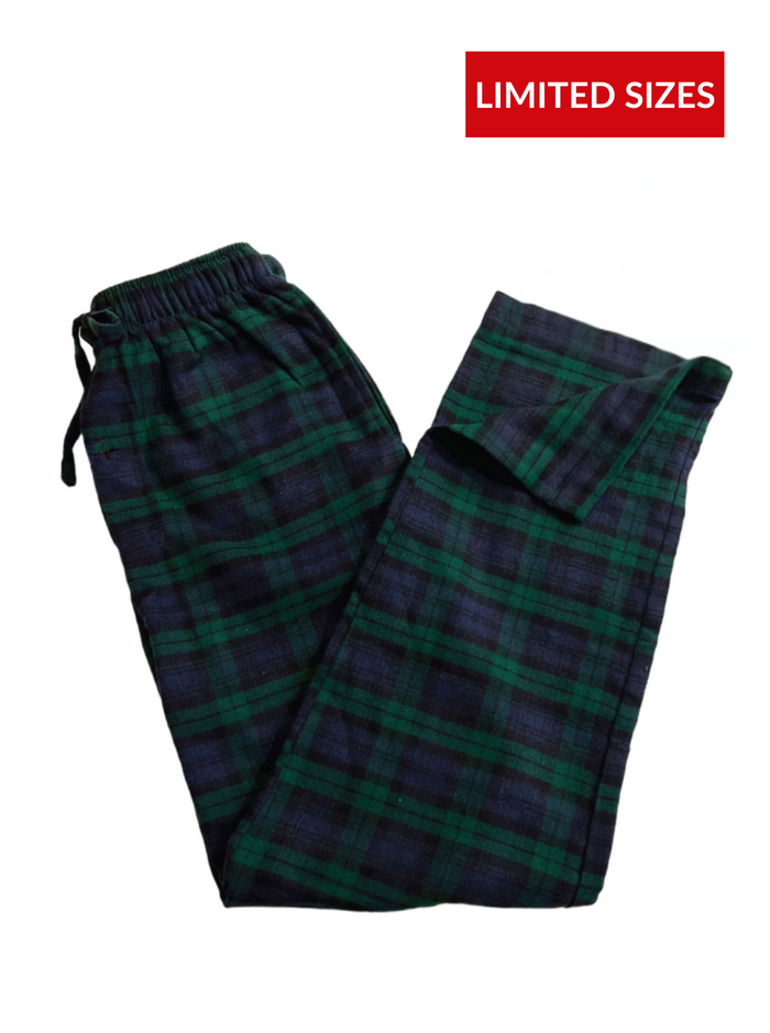 501A / Flannel Lounge Pants in Black Watch Tartan