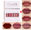 6 Boxes Matte Non-stick Cup WaterProof Lipstick Long Lasting Lip Gloss