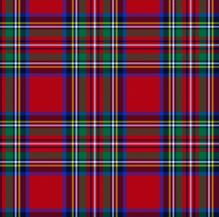 Royal Stewart Tartan Swatch of Fabric