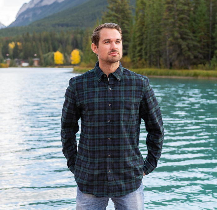 812 Black Watch Men's Flannel Shirt