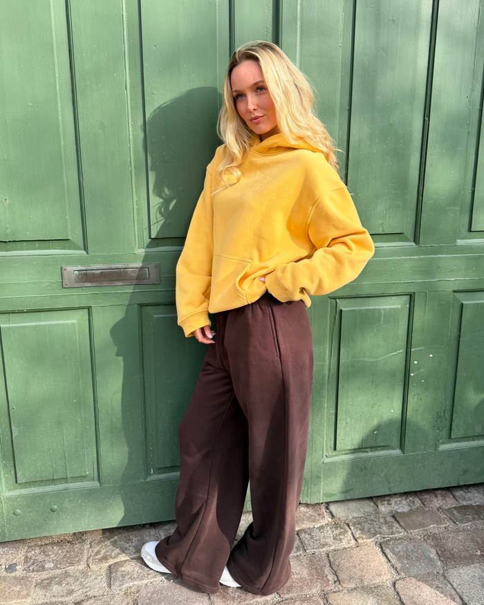 BAGGY SWEATPANTS - BROWN