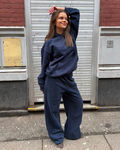 BAGGY SWEATPANTS - NAVY