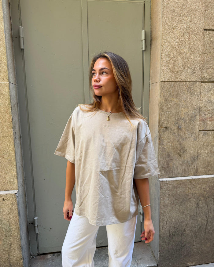 ACE BOXFIT TEE - TAUPE