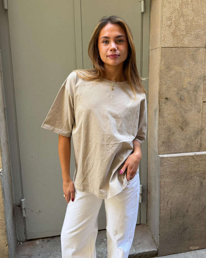 ACE BOXFIT TEE - TAUPE