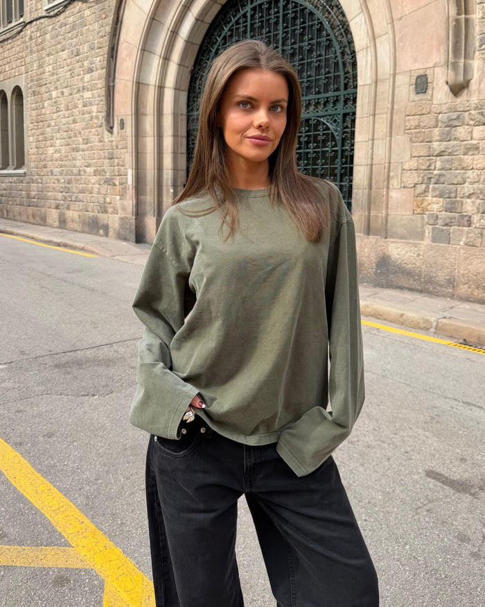 MYNTE WASHED TEE - ARMY
