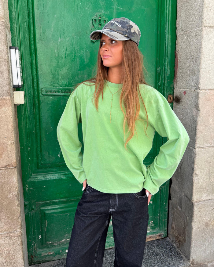 MYNTE WASHED TEE - GREEN