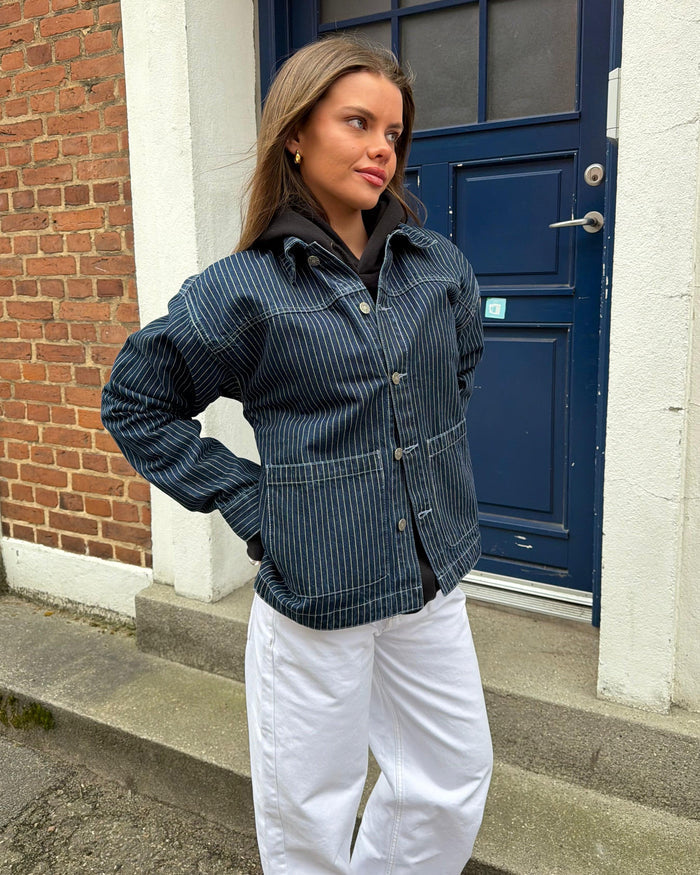 SIA DENIM JACKET - DARK STRIPE