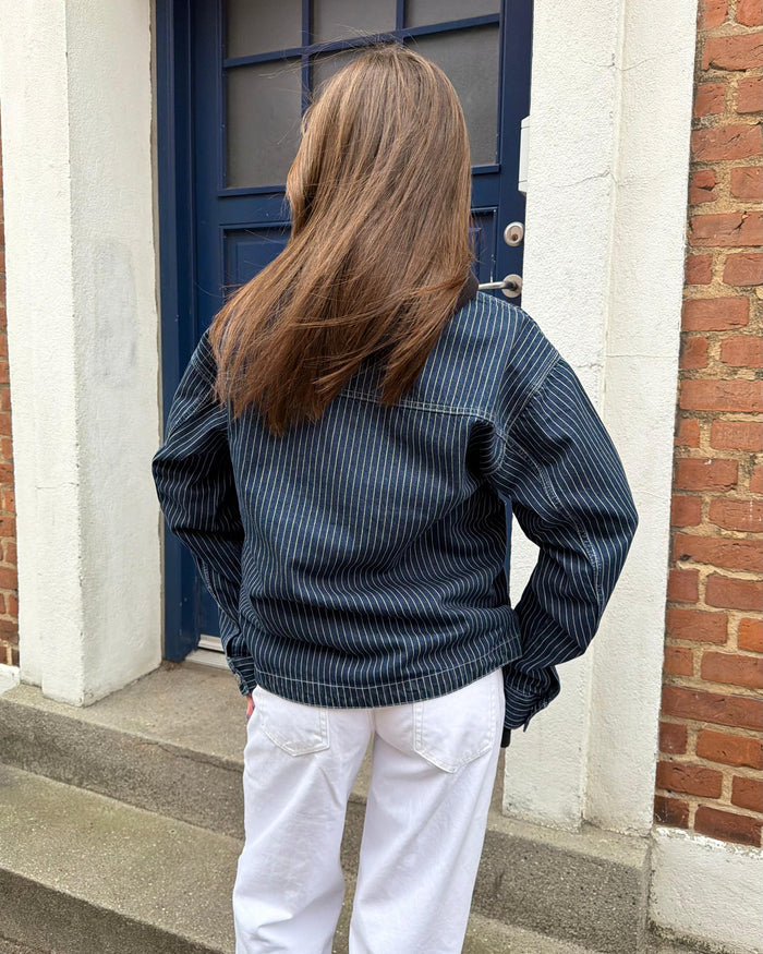 SIA DENIM JACKET - DARK STRIPE