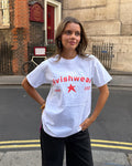 DAGMAR TEE - WHITE/CORAL