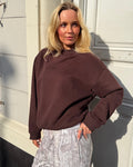 OVERSIZED SWEATSHIRT - BROWN