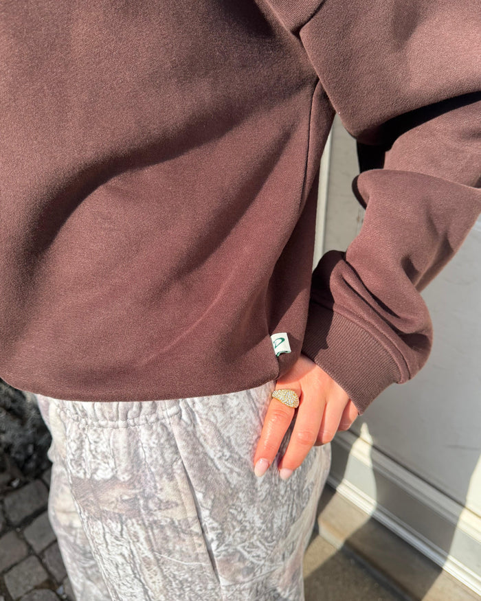 OVERSIZED SWEATSHIRT - BROWN