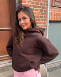 OVERSIZED HOODIE - BROWN