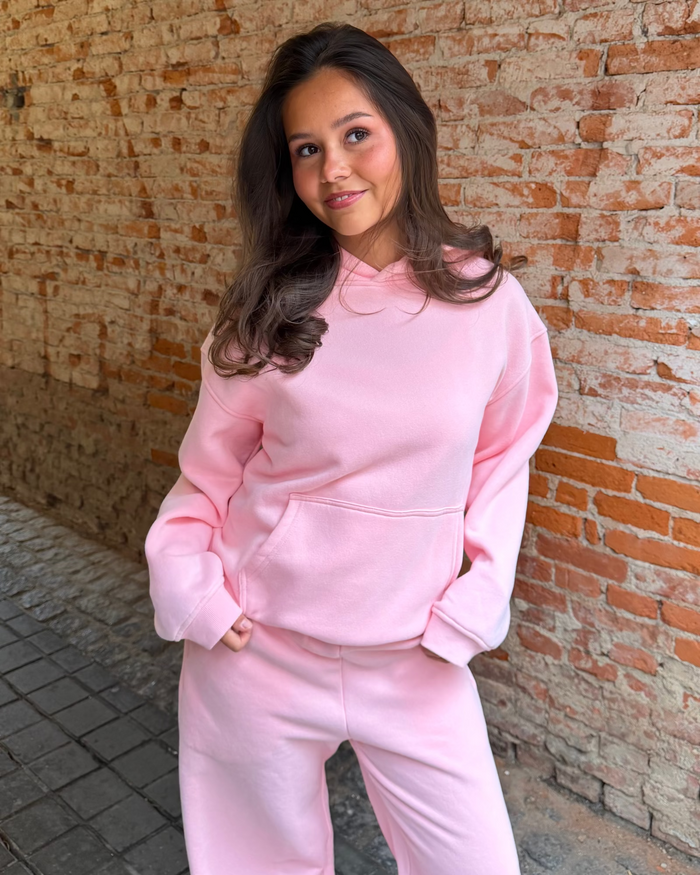 OVERSIZED HOODIE - LIGHT PINK