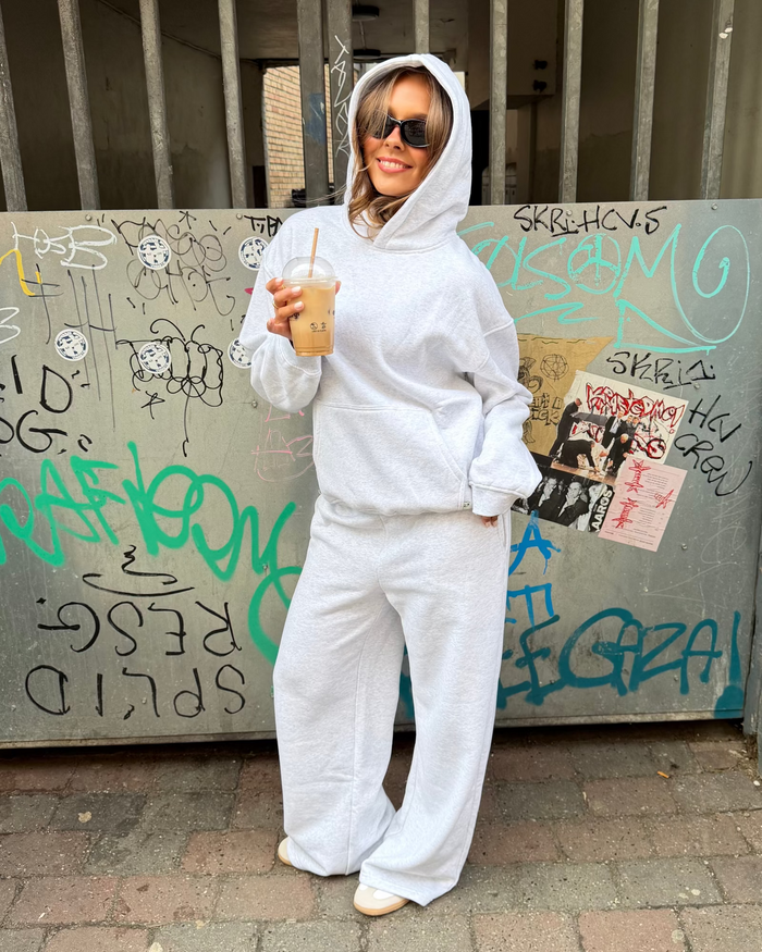 OVERSIZED HOODIE - LIGHT GREY