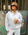 OVERSIZED HOODIE - LIGHT GREY