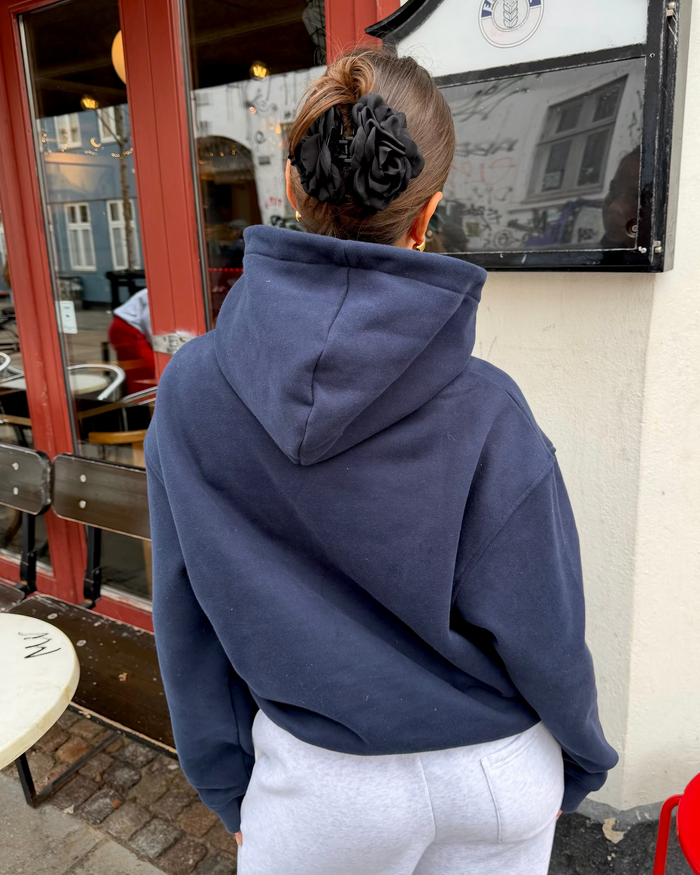 OVERSIZED ZIP HOODIE - NAVY