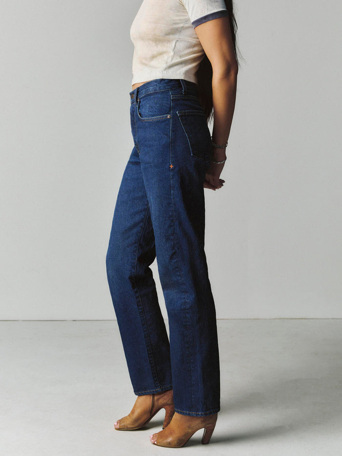 Gray ada indigo selvage rinse