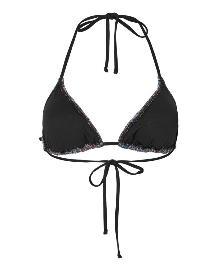 ADA KNITTED BIKINI TOP - MULTI COLOR JAQUARD PATTERN