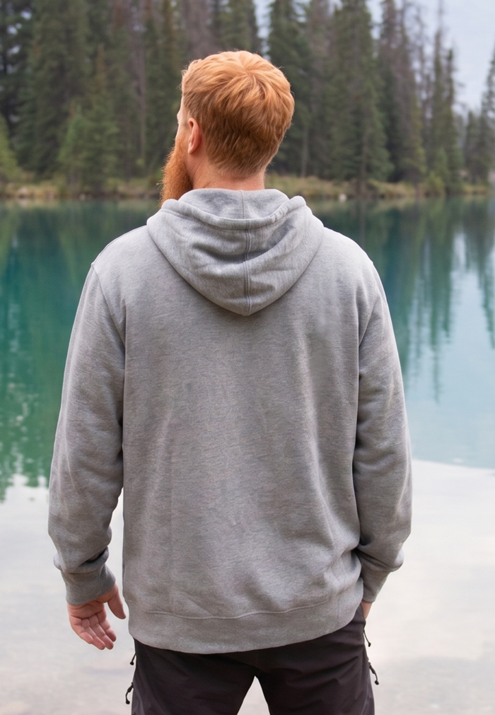 Adults Unisex Grey 3 Animals with Banff Hoodie