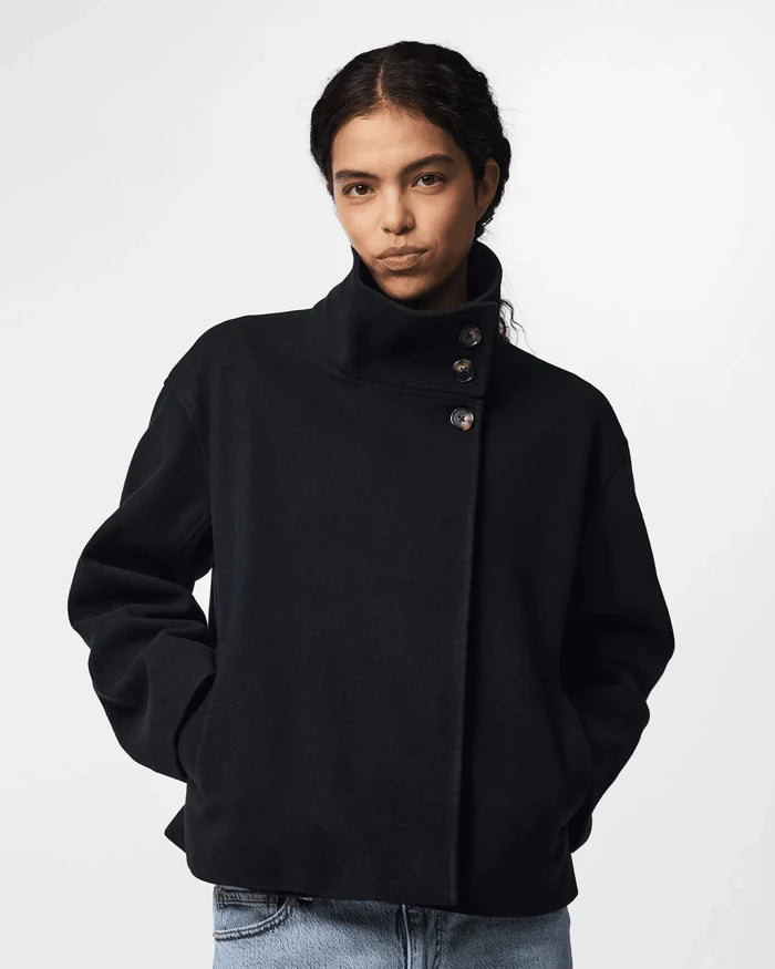 AGNES JAKKE - BLACK - Dinvintageshop