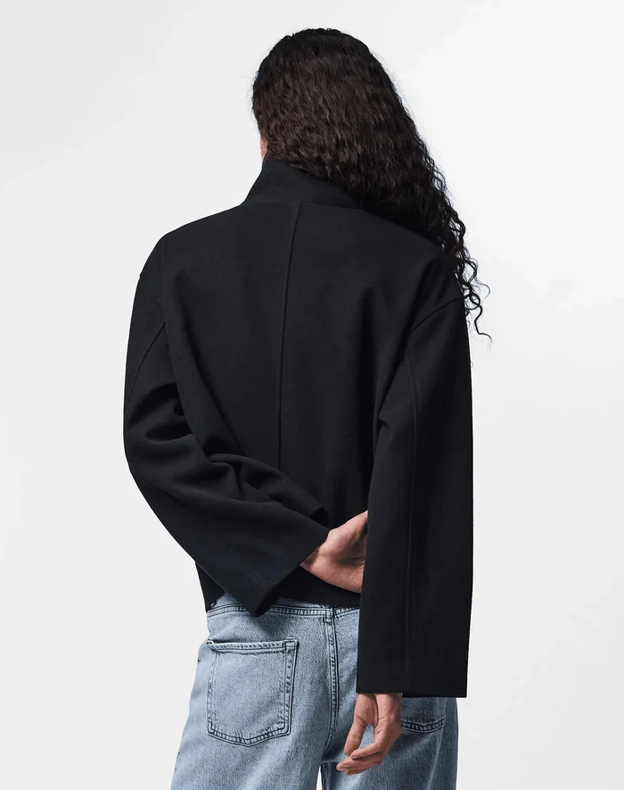 AGNES JAKKE - BLACK - Dinvintageshop