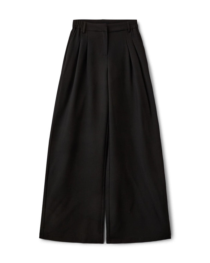 AIA BAGGY SUIT PANT - BLACK
