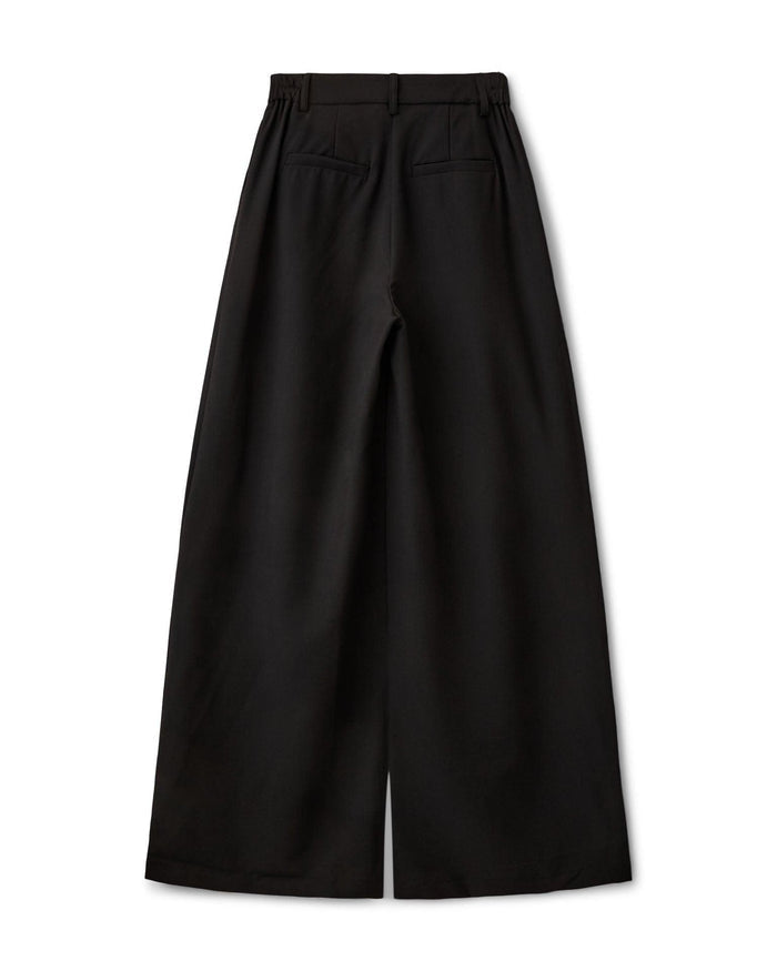 AIA BAGGY SUIT PANT - BLACK