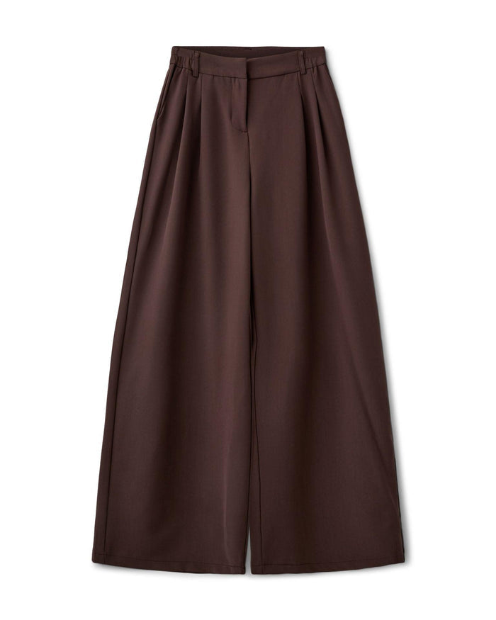 AIA BAGGY SUIT PANT - BROWN