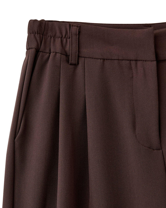 AIA BAGGY SUIT PANT - BROWN