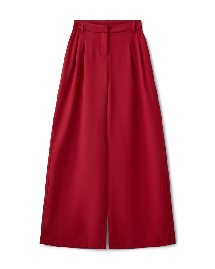 AIA BAGGY SUIT PANT - RED