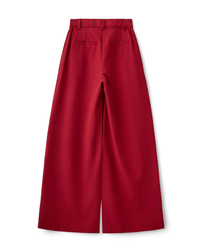 AIA BAGGY SUIT PANT - RED