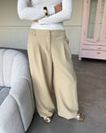 AIA BAGGY SUIT PANT - SAND