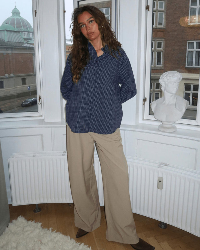 AIA BAGGY SUIT PANT - SAND