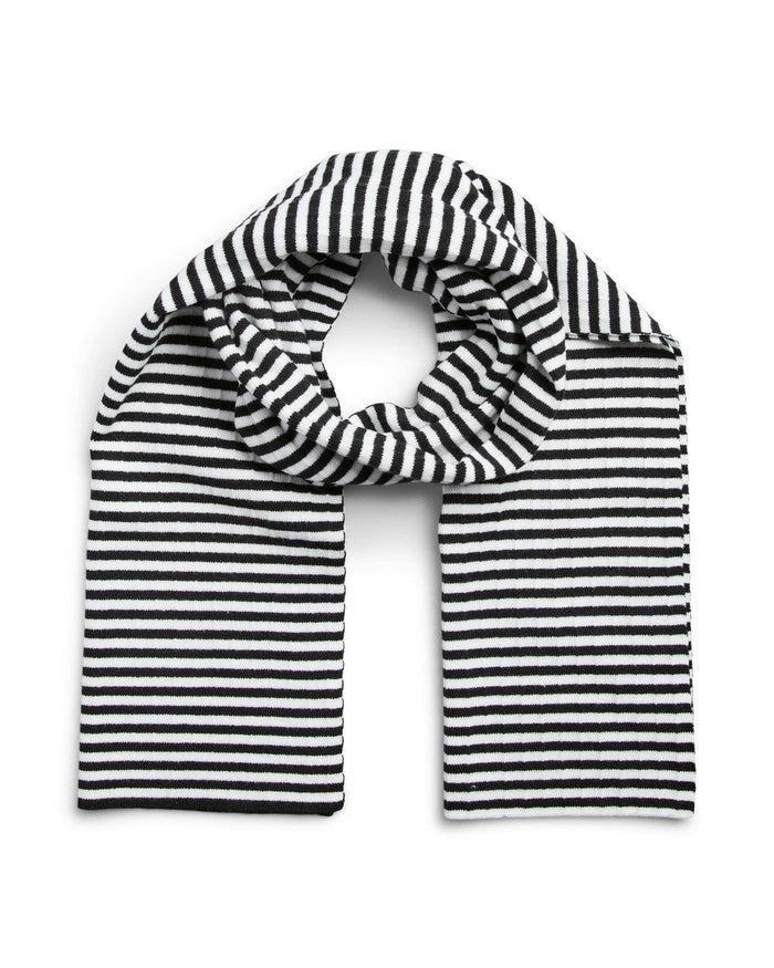 ALBERTE TØRKLÆDE - BLACK/WHITE