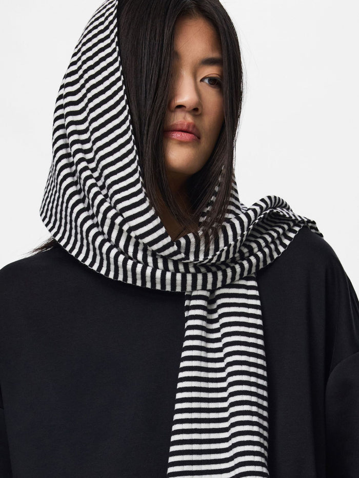ALBERTE TØRKLÆDE - BLACK/WHITE - Dinvintageshop