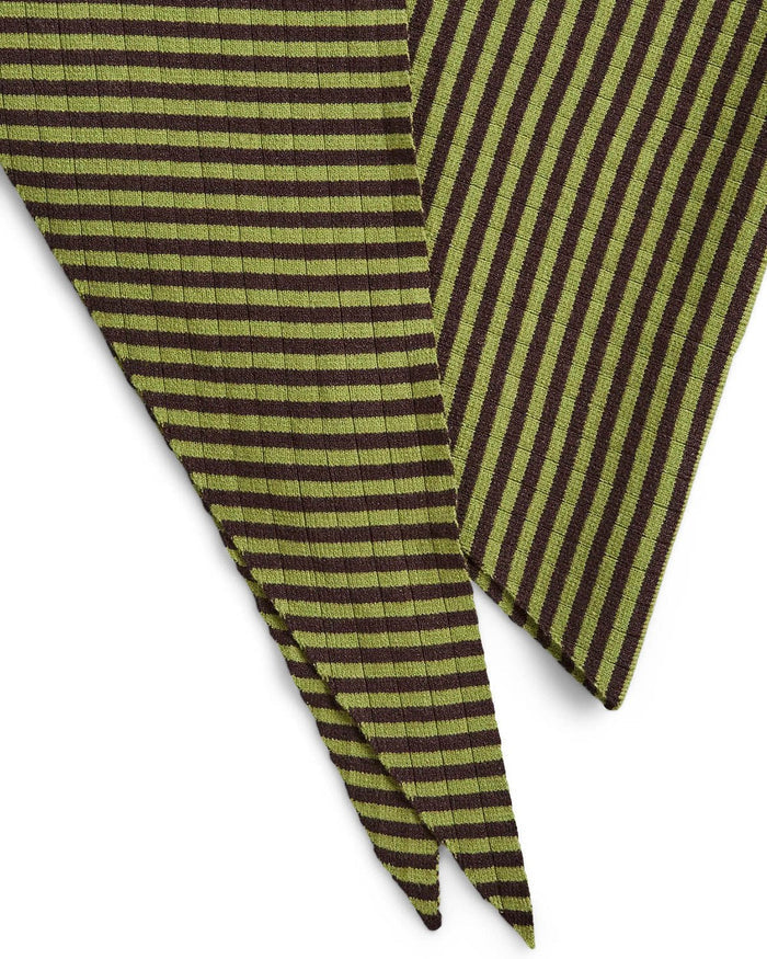 ALBERTE TØRKLÆDE - WOODBINE CHICORY / COFFEE - Dinvintageshop