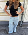 ALMA JEANS - LIGHT STRIPE (MIDWAIST)