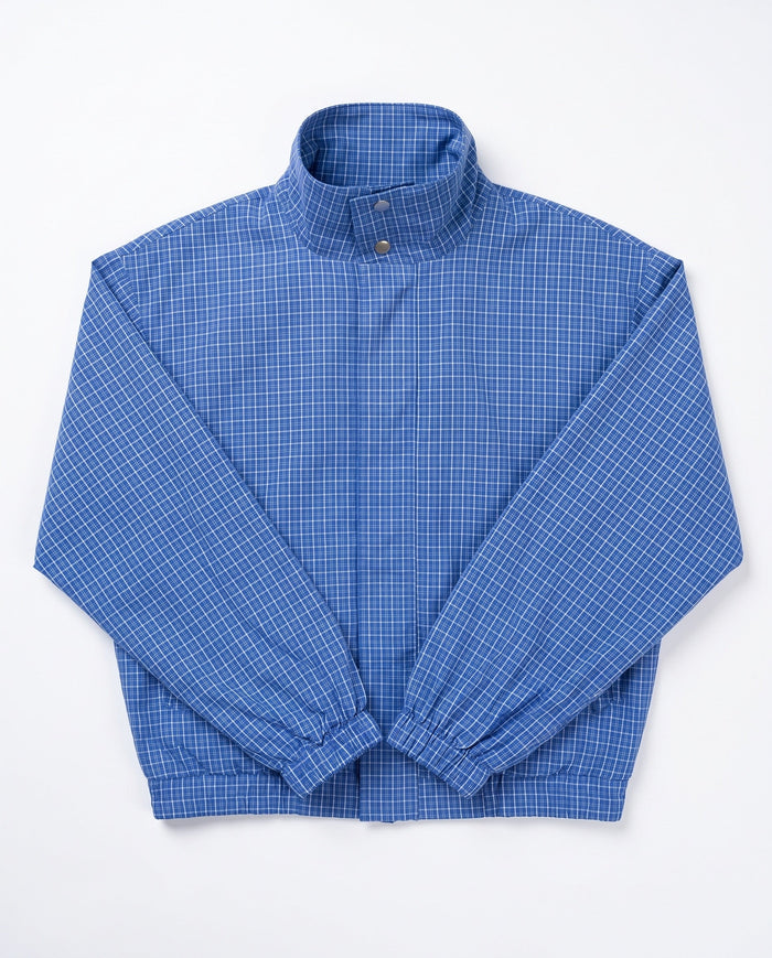 AMALIE JACKET - BLUE CHECK - Dinvintageshop
